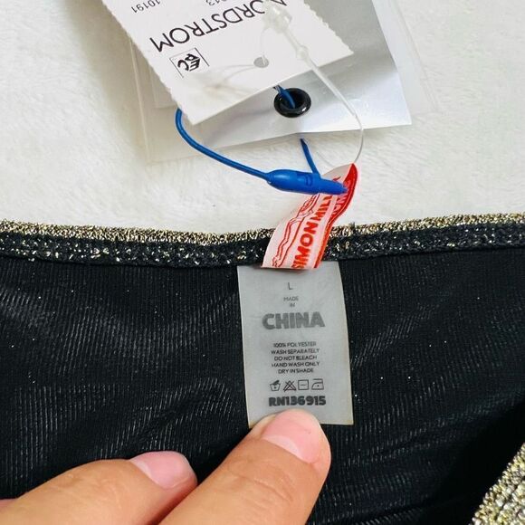 Simon Miller Shiny Gold and Silver Bikini Bottoms NWT Large - Picture 3 of 7